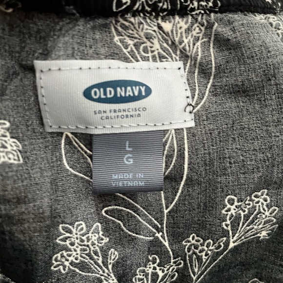Black Floral Dress - Old Navy - Size L - Picture 3 of 3